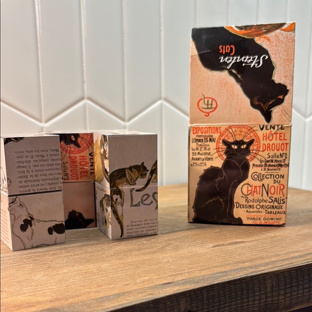 Steinlen Cats Collection Art Cube